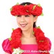 フラダンス ヘッドバンド（ポォ） フラワーヘッドバンド レッド