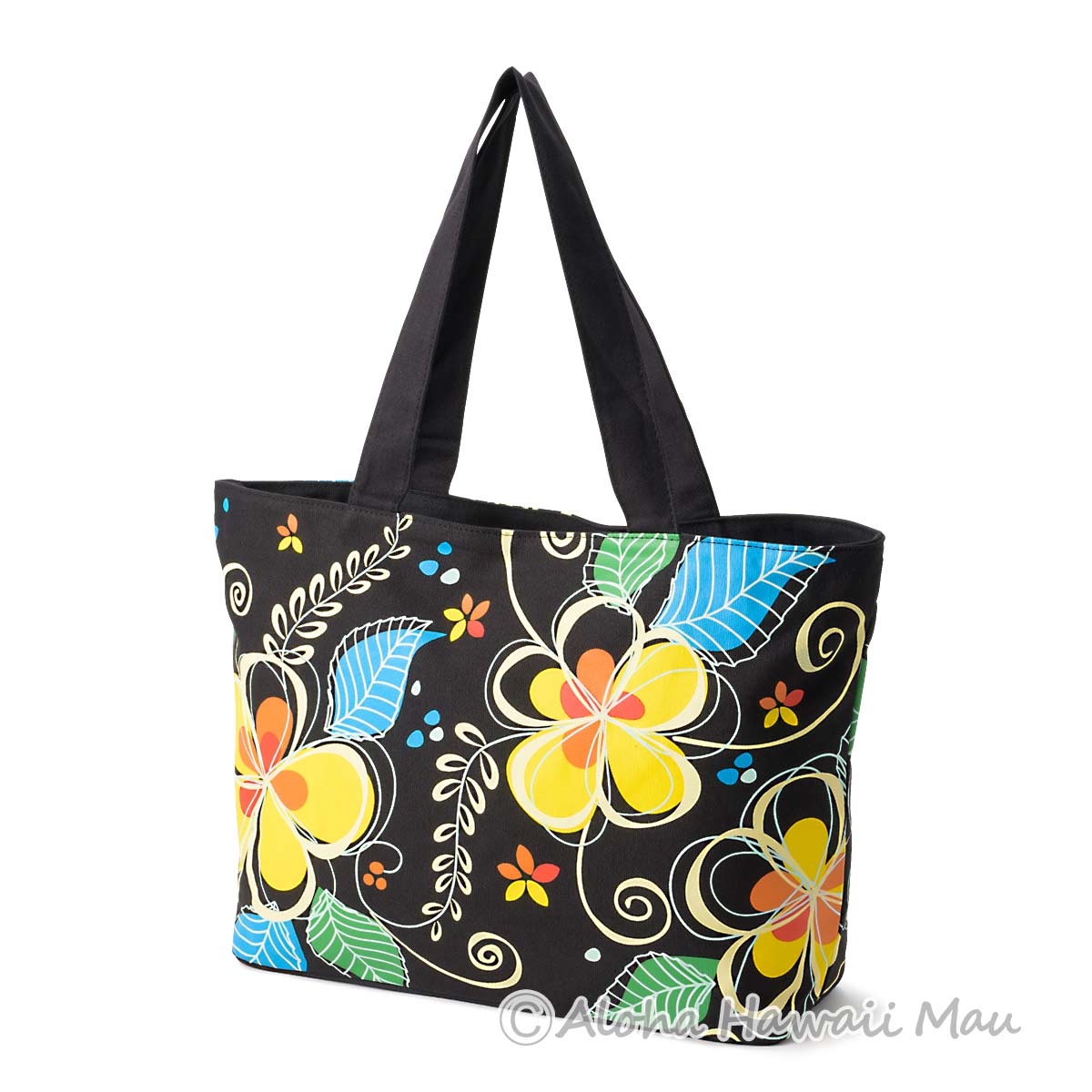 ハワイアン トートバッグ Mサイズ アイランド プルメリア柄 KC Hawaii