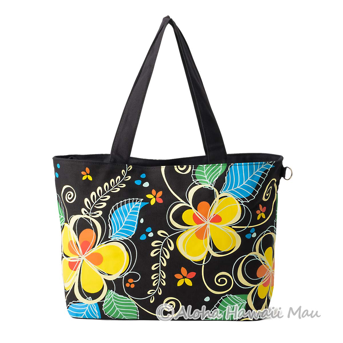 ハワイアン トートバッグ Mサイズ アイランド プルメリア柄 KC Hawaii