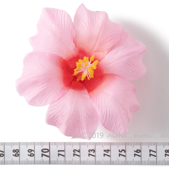 ハイビスカスヘアクリップ ライトピンク