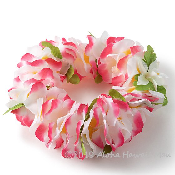 フラダンス ヘッドバンド（ポォ） フラワーヘッドバンド ピンク/ホワイト