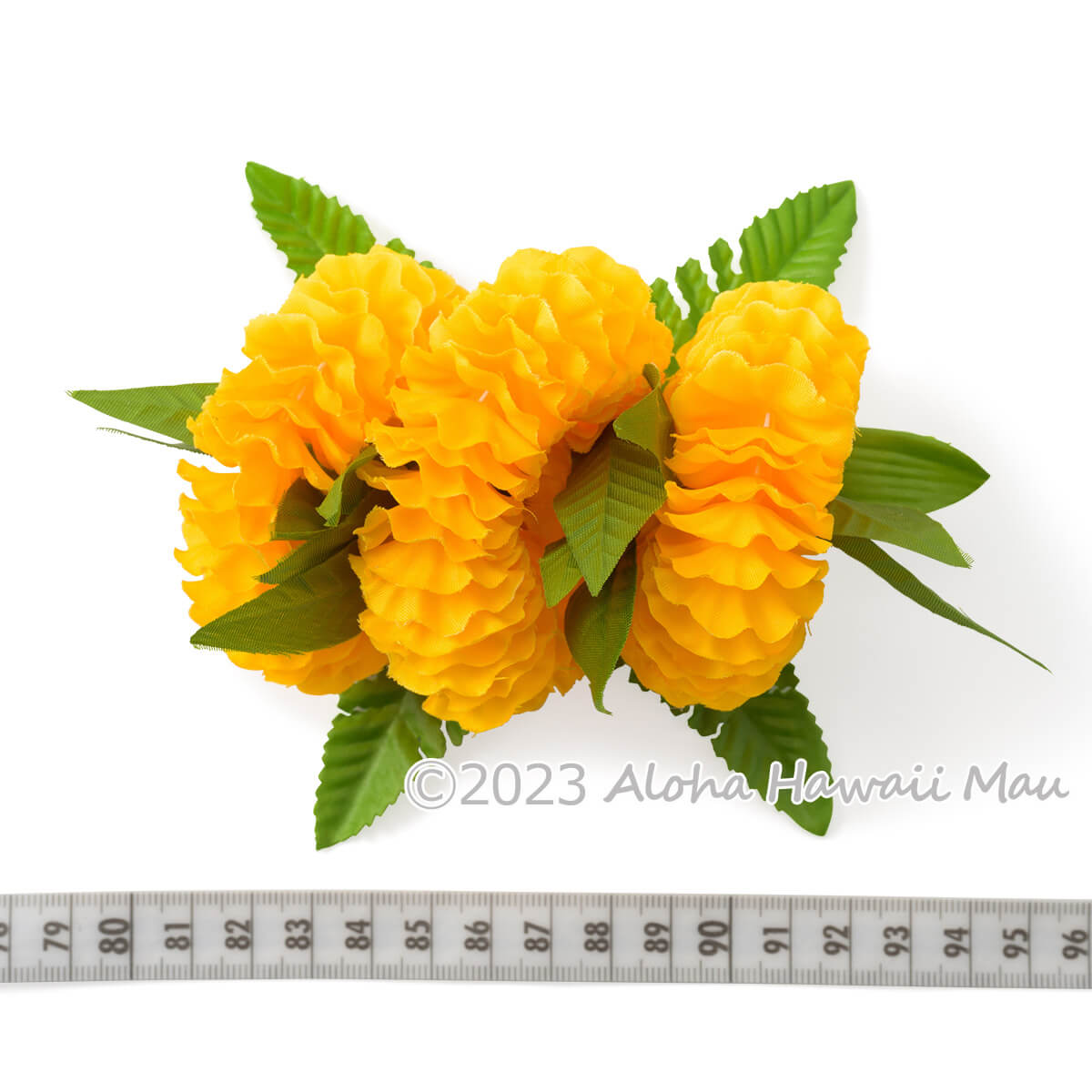 フラダンス 髪飾り イリマ＆マイレ髪飾り M イエロー