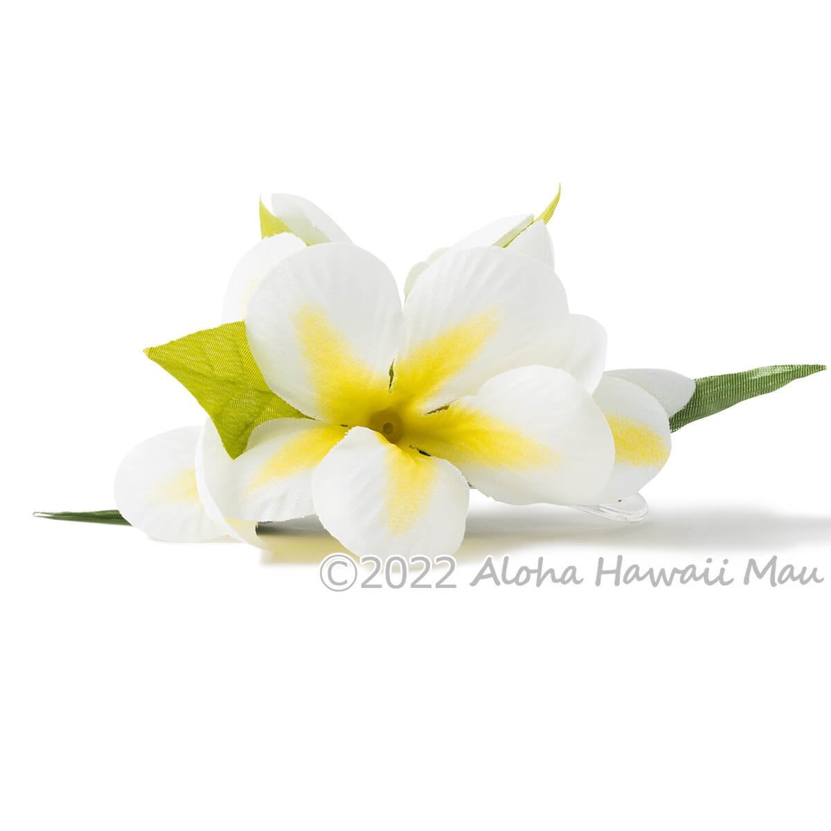 プルメリア フラ ヘアクリップ イエロー Mサイズ フラ 髪飾り