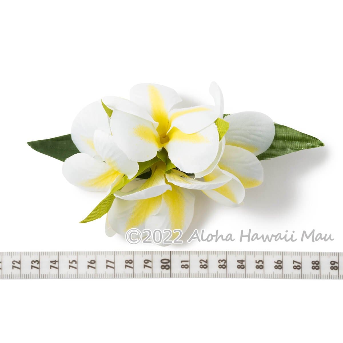プルメリア フラ ヘアクリップ イエロー Mサイズ フラ 髪飾り