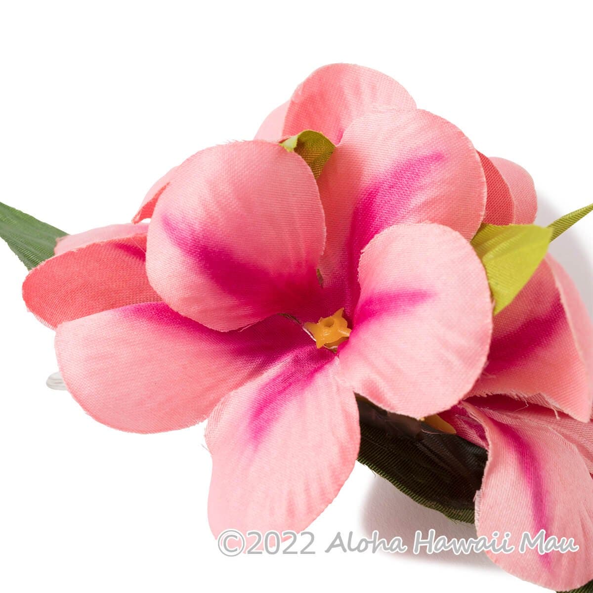 プルメリア フラ ヘアクリップ ピーチ Mサイズ フラ 髪飾り