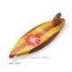 ハワイアンマグネット サーフボード型 ウッド ハイビスカス Hawaii 7カラー〈チャーム付リボンラッピング〉ハワイアン ギフト ラッピング