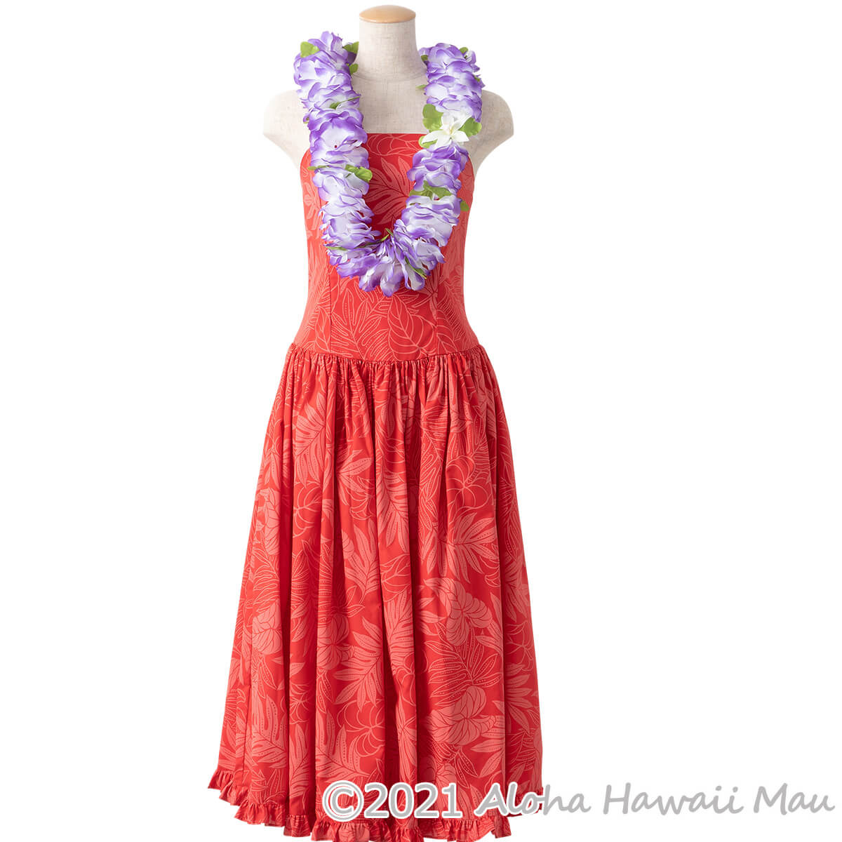 フラダンス レイ フラワーレイ パープル/ホワイト | フラダンス