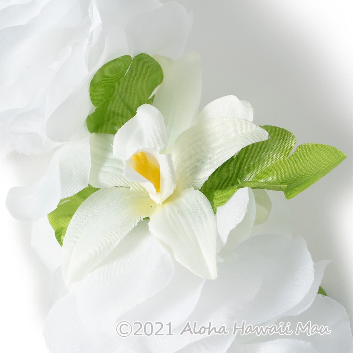 フラダンス レイ フラワーレイ ホワイト 白 | フラダンスアイテム