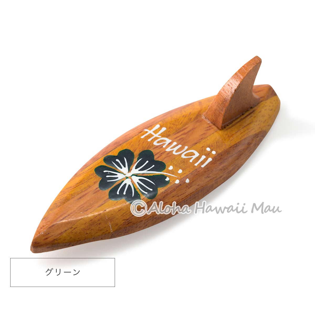 ハワイアンマグネット サーフボード型 ウッド ハイビスカス Hawaii 7