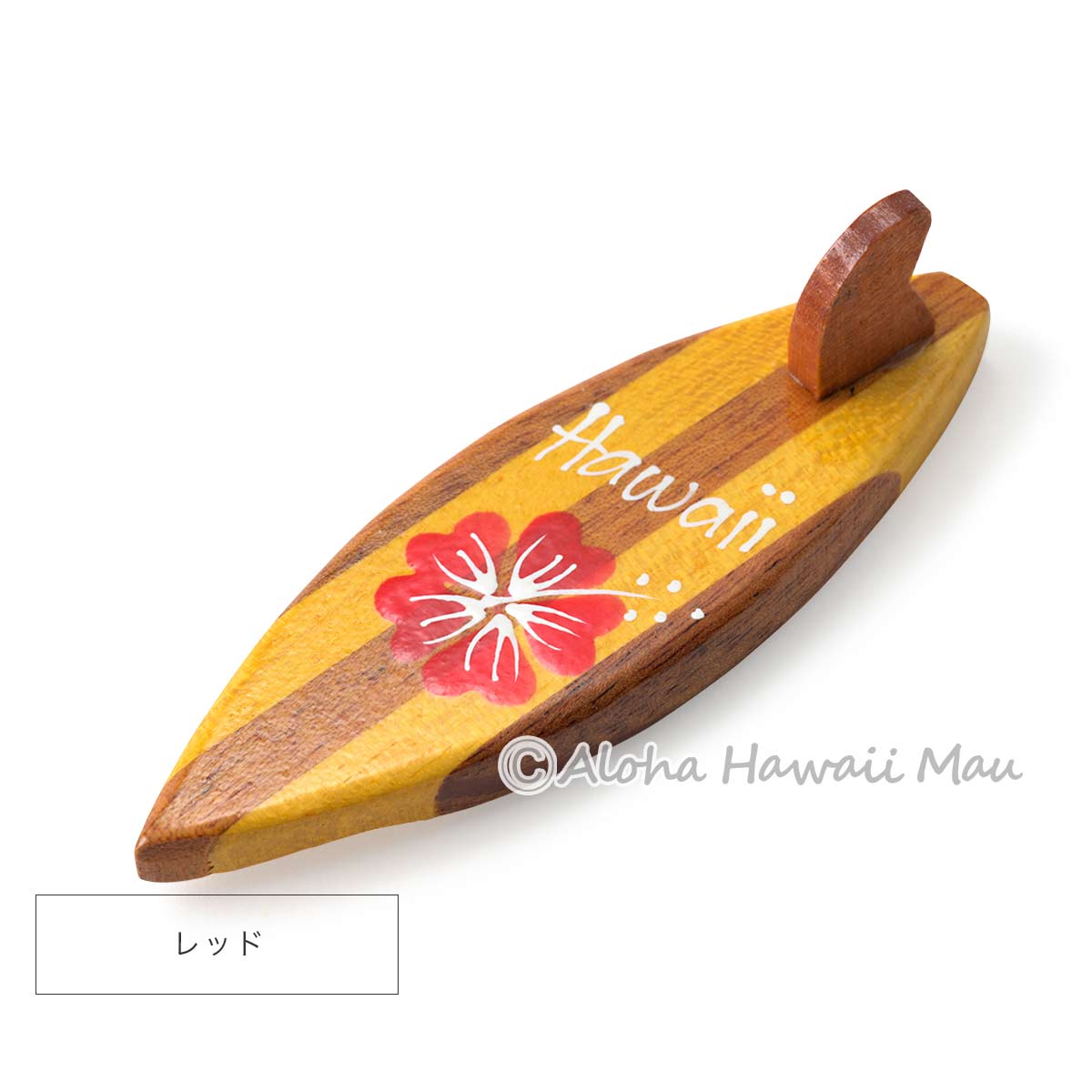 ハワイアンマグネット サーフボード型 ウッド ハイビスカス Hawaii 7