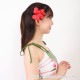 プルメリア フラ ヘアクリップ レッド Ｓサイズ フラ 髪飾り
