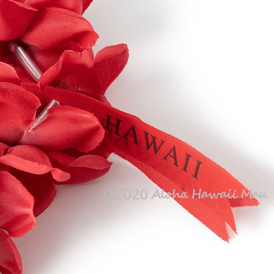 フラダンス ヘッドバンド（ポォ）プルメリアプナ レッド