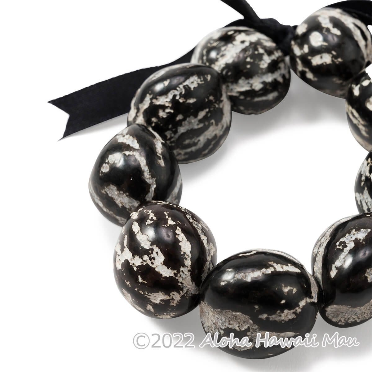 ククイ ブレスレット タイガー ブラック(ブラック&ホワイト)