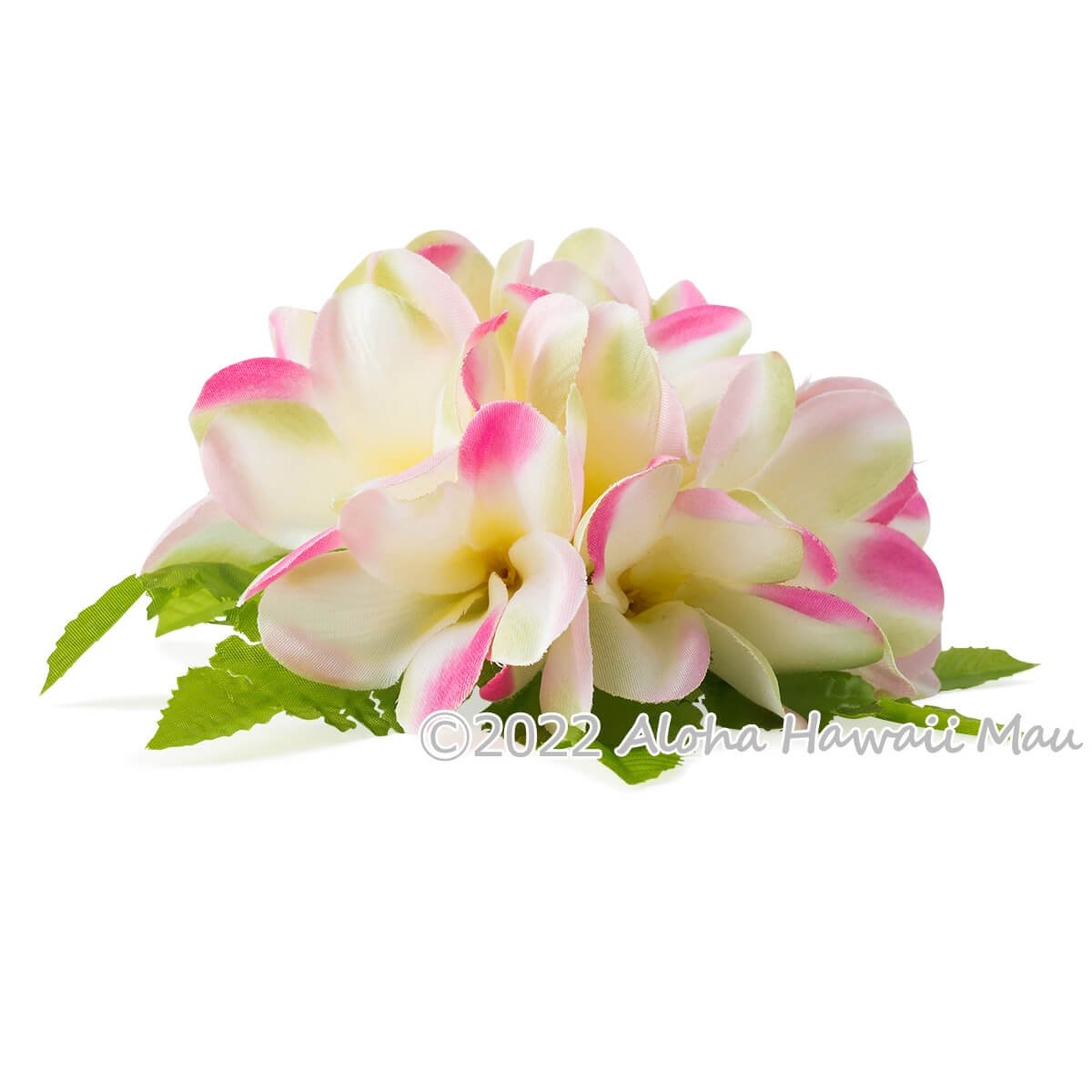フラダンス 髪飾り アロハ プルメリア 髪飾り L ピンク