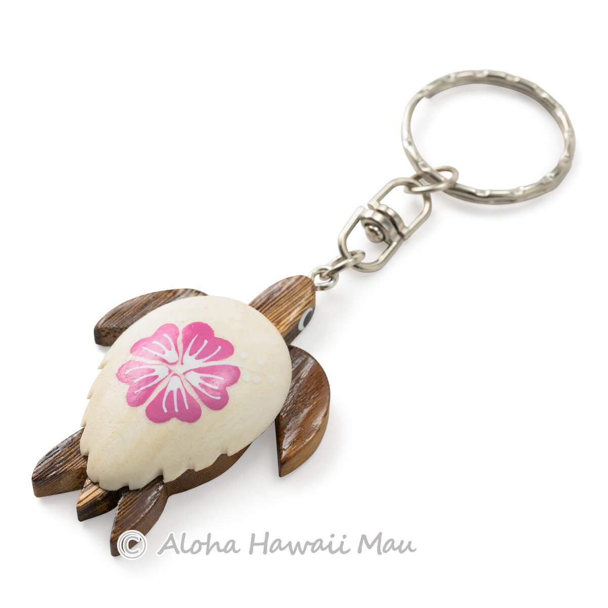 ハワイアンキーホルダー ホヌ ピンク ハイビスカス | アクセサリー