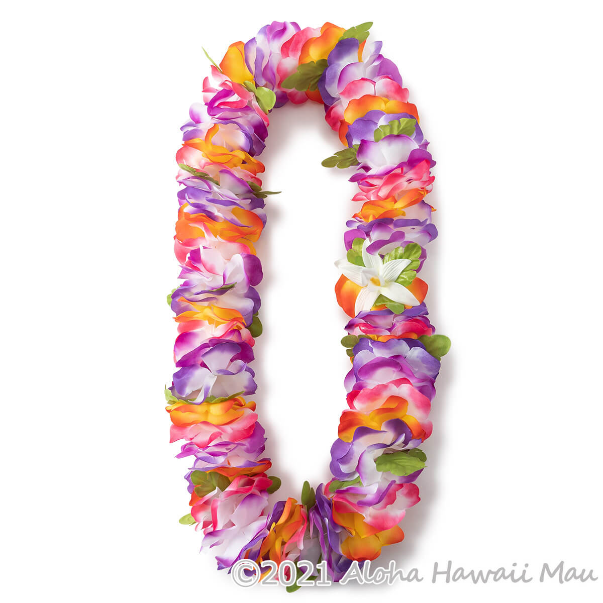 フラダンス レイ フラワーレイ パープル/オレンジ | フラダンス