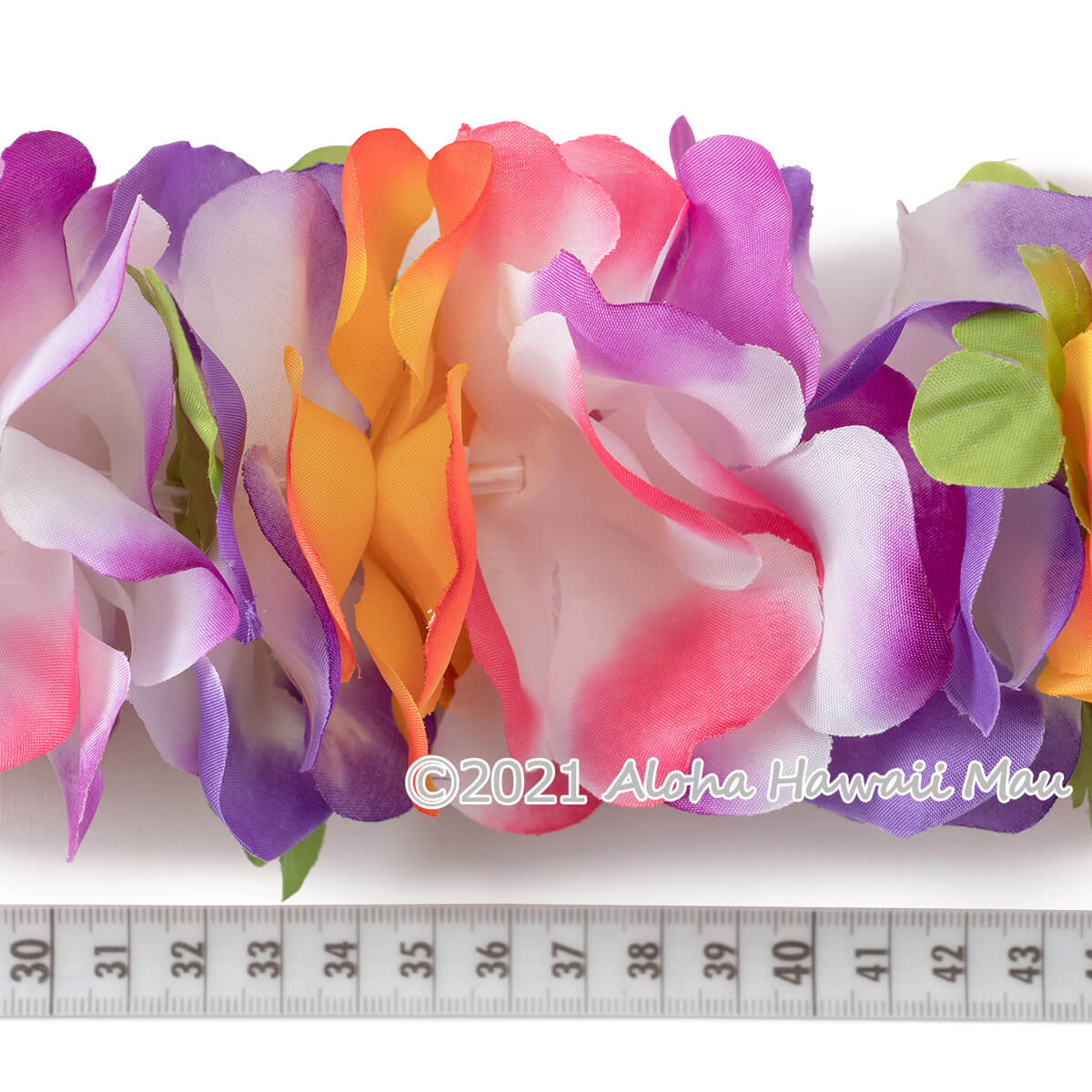 フラダンス レイ フラワーレイ パープル/オレンジ | フラダンス