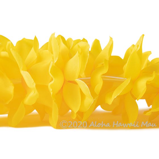 フラダンス レイ プルメリアプナレイ イエロー