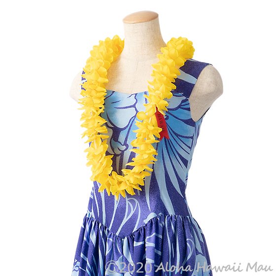 フラダンス レイ プルメリアプナレイ イエロー