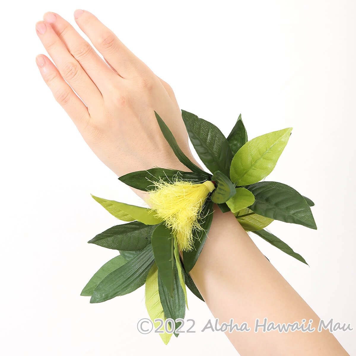 オヒアレフア ハワイマイレ ブレスレット イエロー フラダンス