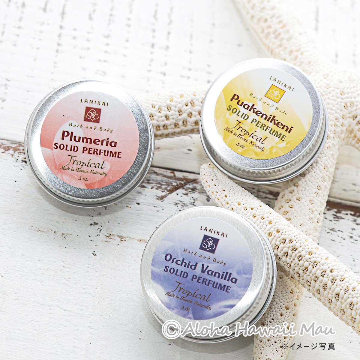 ソリッドパフューム 練り香水 14g プルメリア LANIKAI Bath＆Body ラニカイ バス＆ボディ