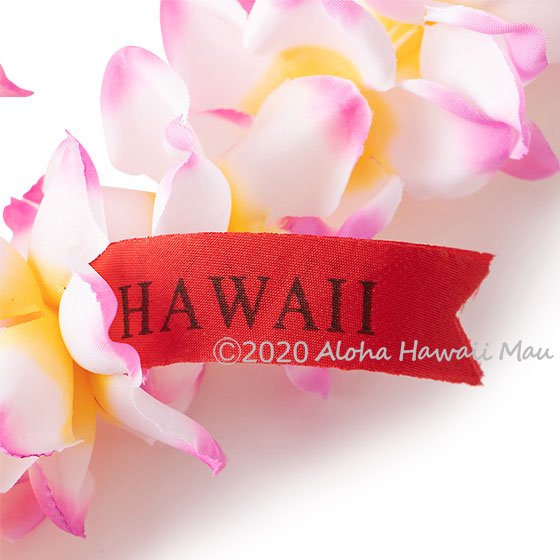 フラダンス レイ プルメリアプナレイ ピンクイエロー