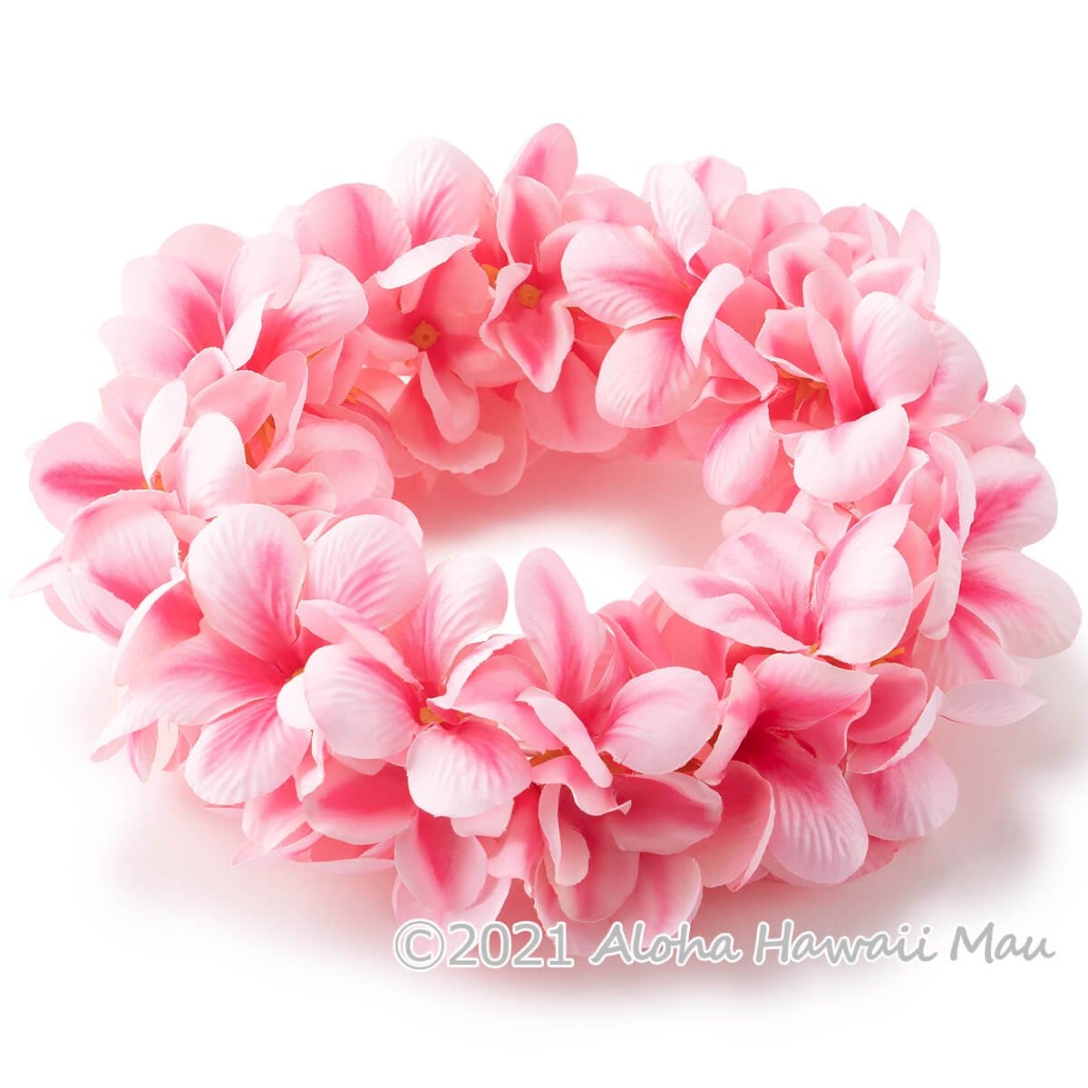 フラダンス ヘッドバンド アロハ プルメリア ダブル ヘッドバンド ピンク