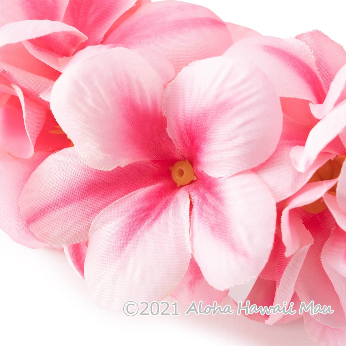 フラダンス ヘッドバンド アロハ プルメリア ダブル ヘッドバンド ピンク