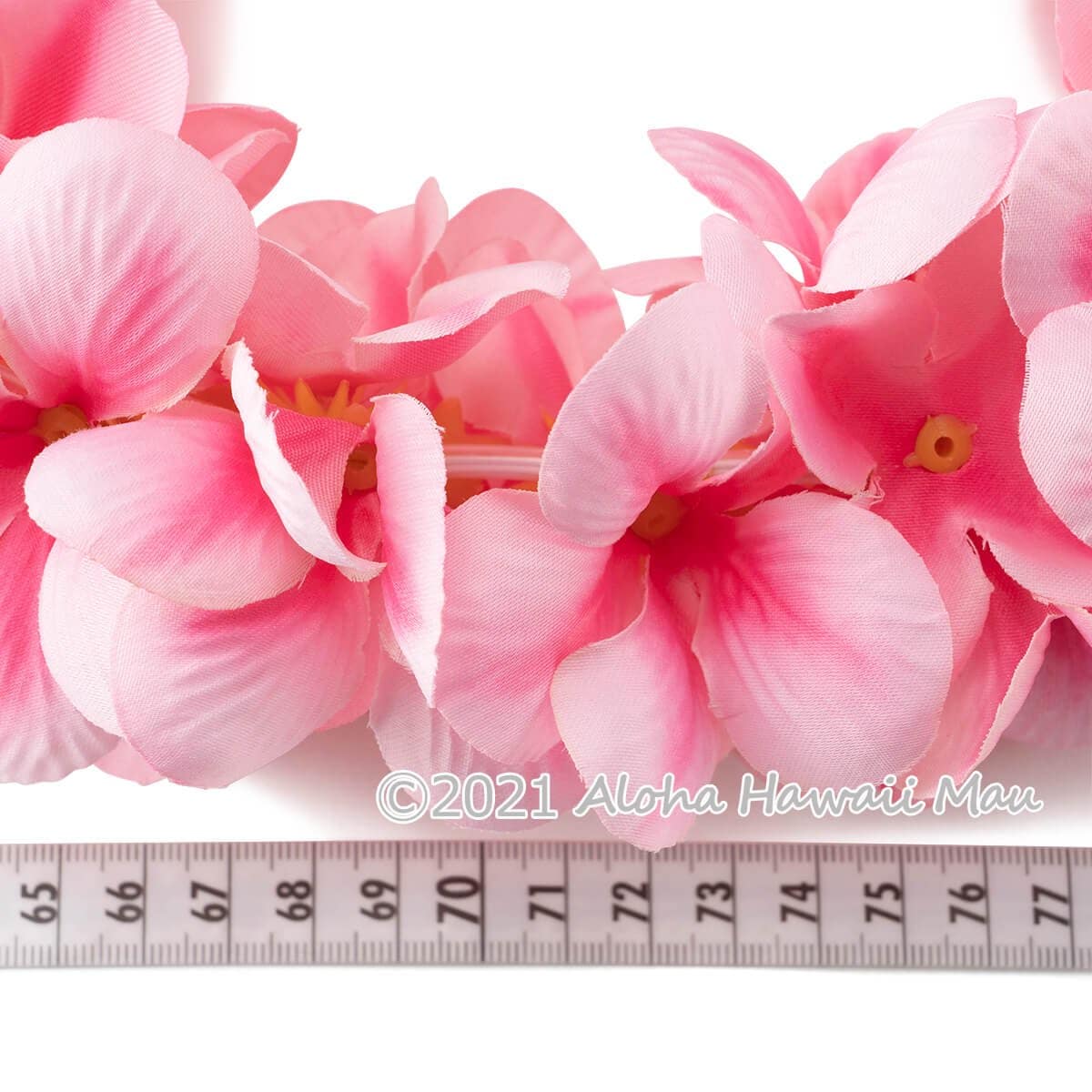 フラダンス ヘッドバンド アロハ プルメリア ダブル ヘッドバンド ピンク