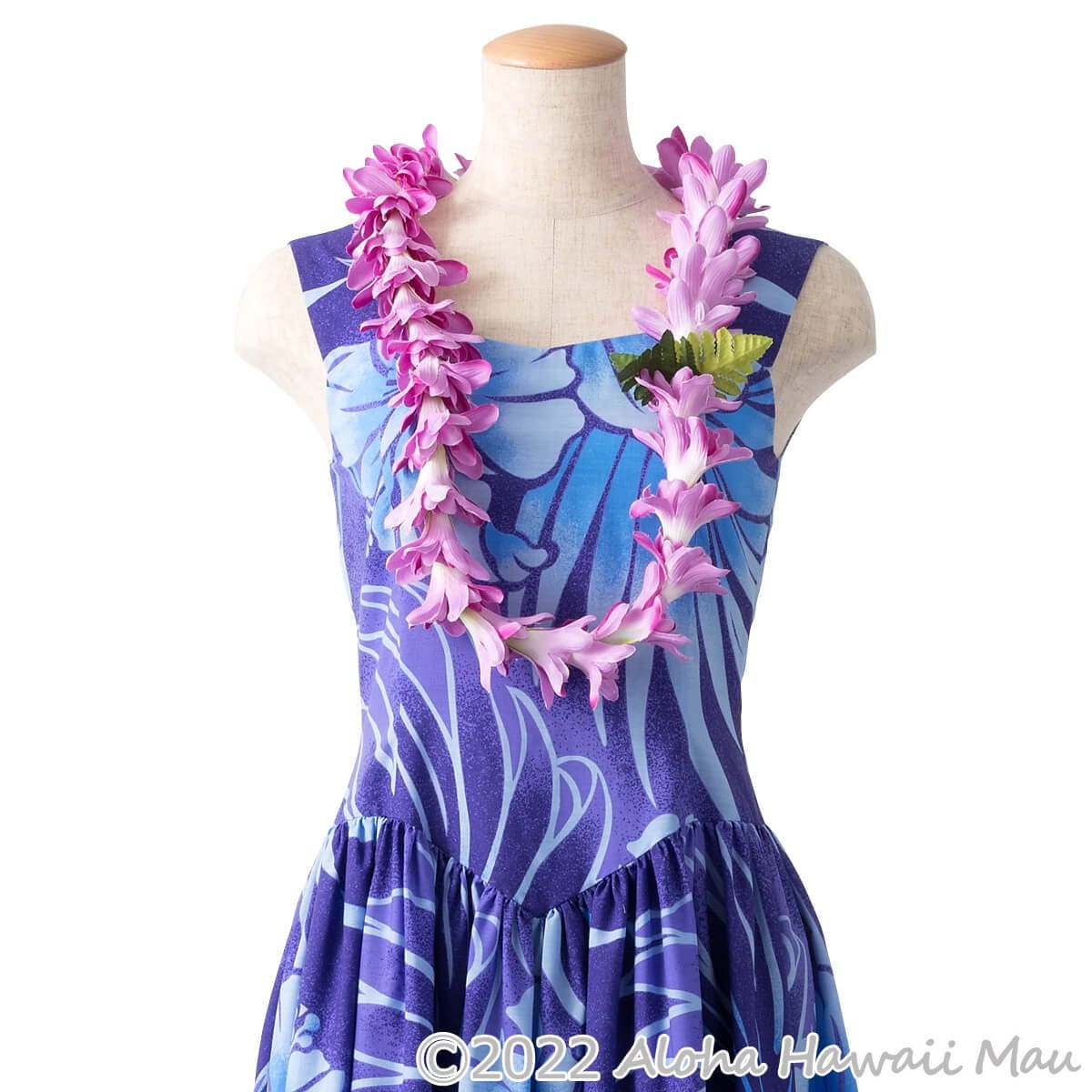 フラダンス レイ アイランド チューブローズ レイ パープル