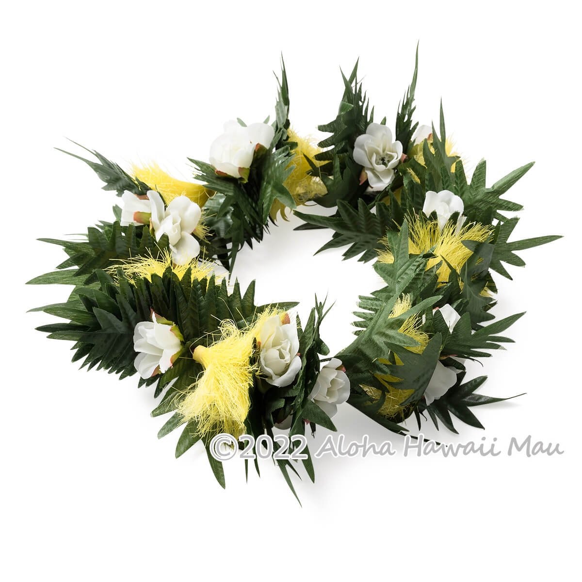 オヒアレフア ローズ ヘッドバンド イエロー フラダンス ヘッドバンド