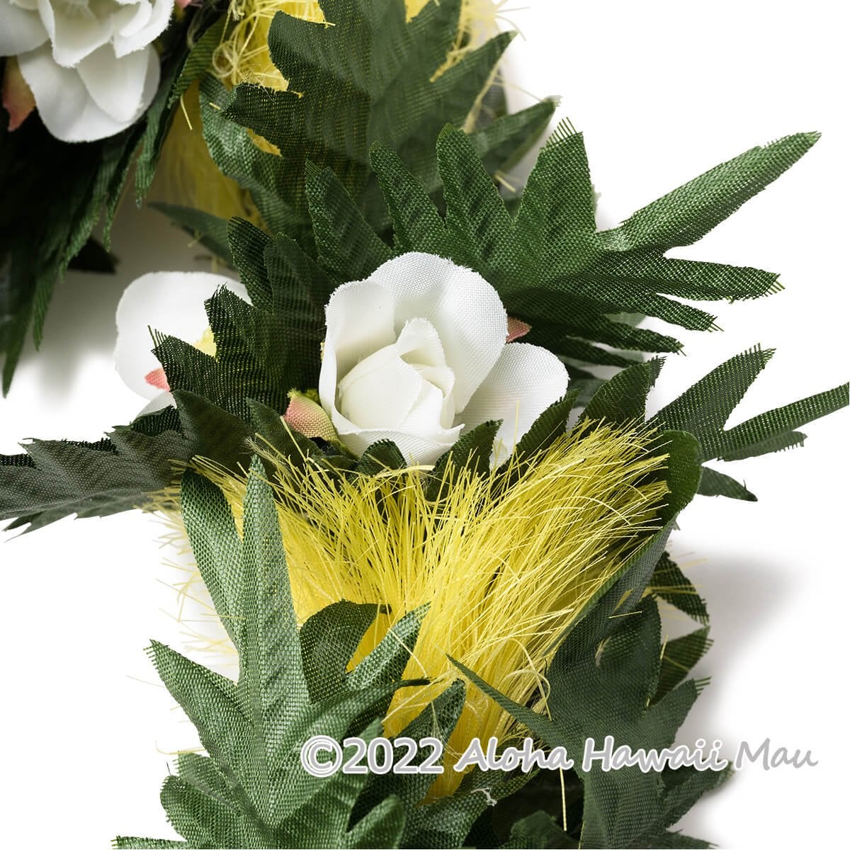 オヒアレフア ローズ ヘッドバンド イエロー フラダンス ヘッドバンド