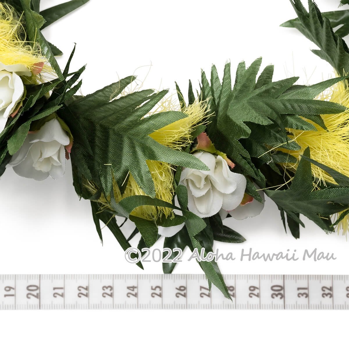 オヒアレフア ローズ ヘッドバンド イエロー フラダンス ヘッドバンド