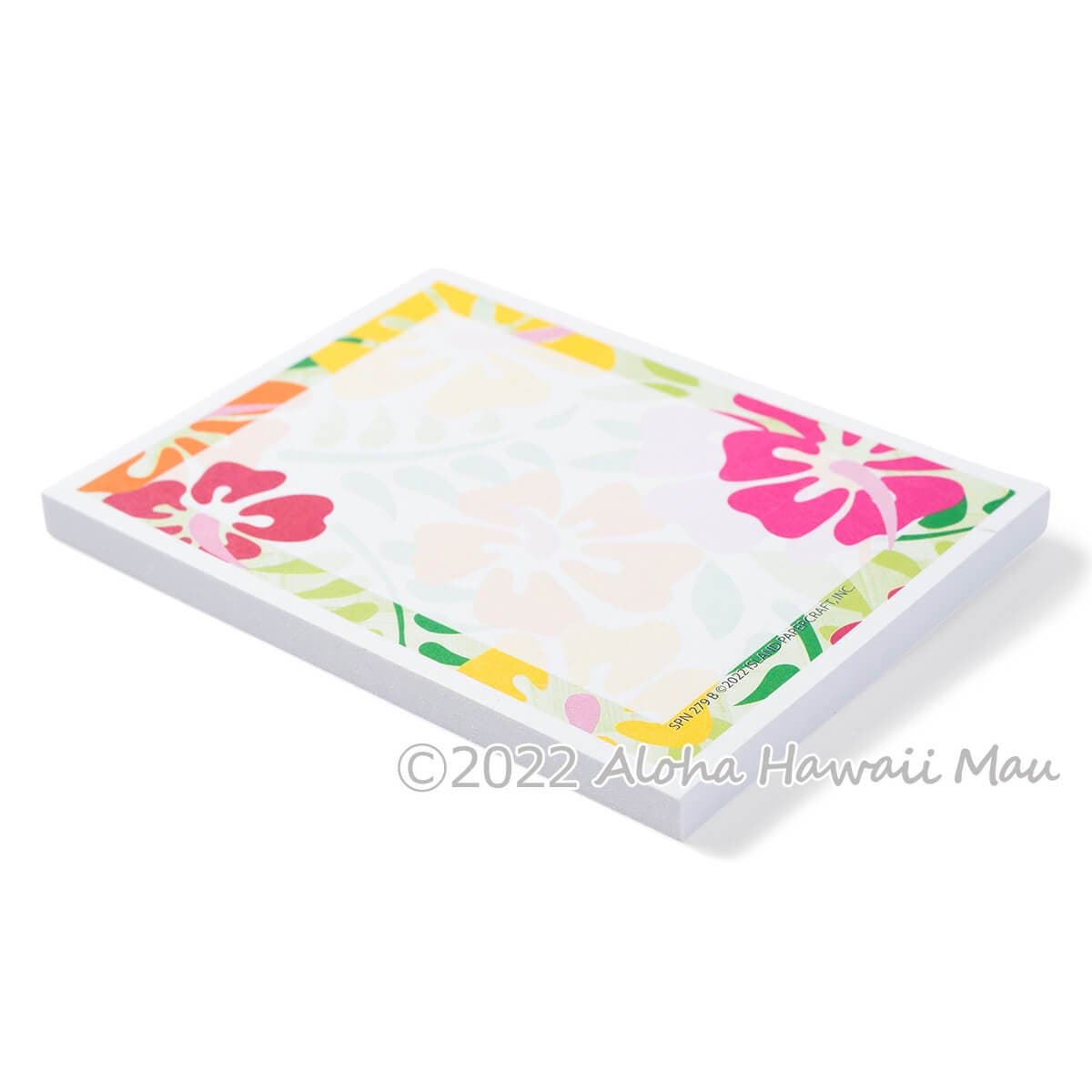 ハワイアン 付箋 ハイビスカス＆シダ柄 メモ用紙 ポストイット