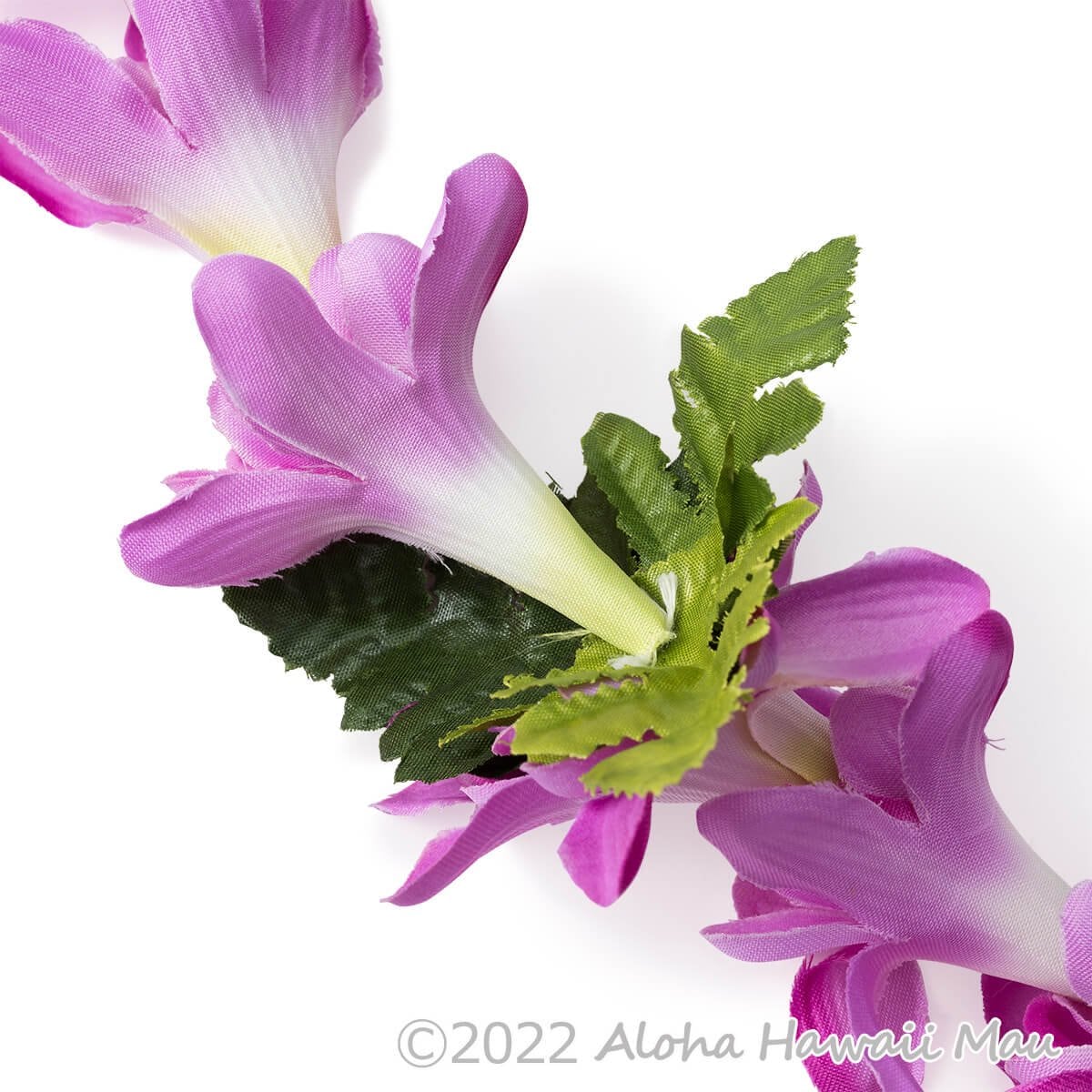 アイランド チューブローズ ロイヤル ロングレイ パープル フラダンス レイ