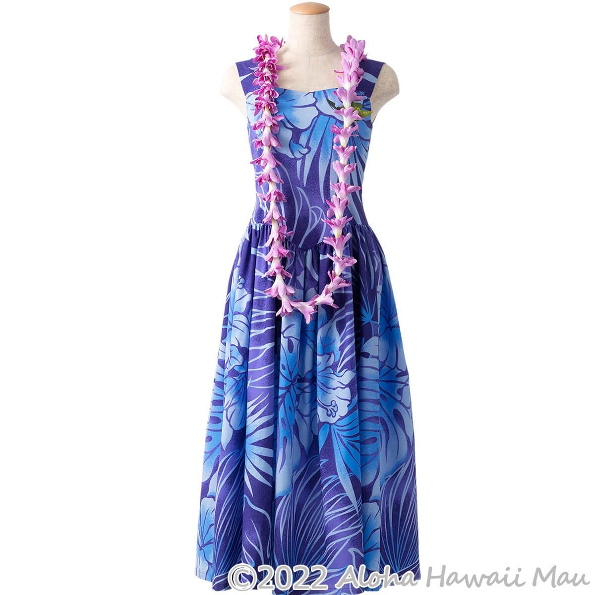 アイランド チューブローズ ロイヤル ロングレイ パープル フラダンス レイ