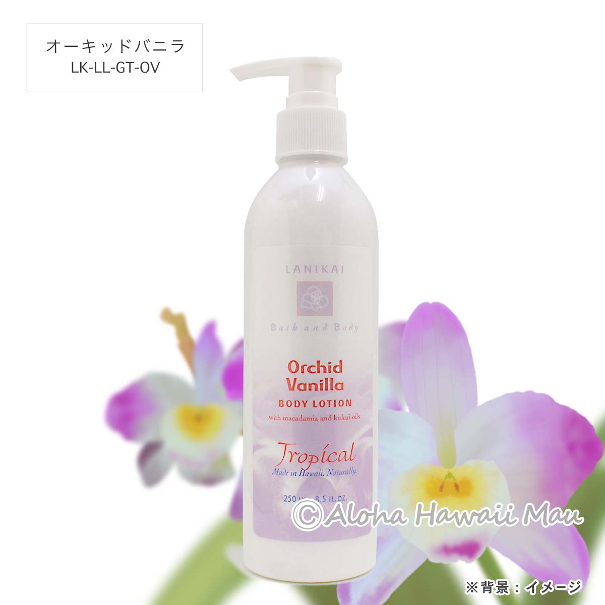 ボディローション250ml 8つの香り〈チャーム付リボンラッピング〉ハワイギフト LANIKAI Bath＆Body ラニカイ バス＆ボディ