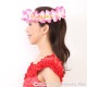 プルメリア ヘッドバンド ピンク/ホワイト プルメリア フラ ポォ