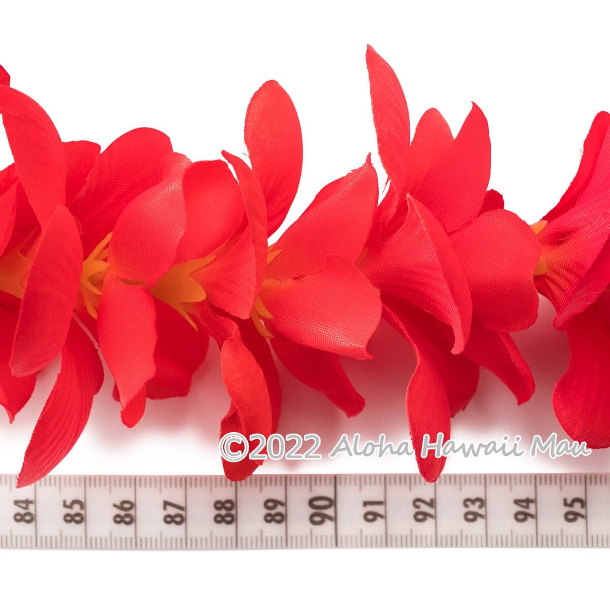 プルメリア ヘッドバンド レッド プルメリア フラ ポォ