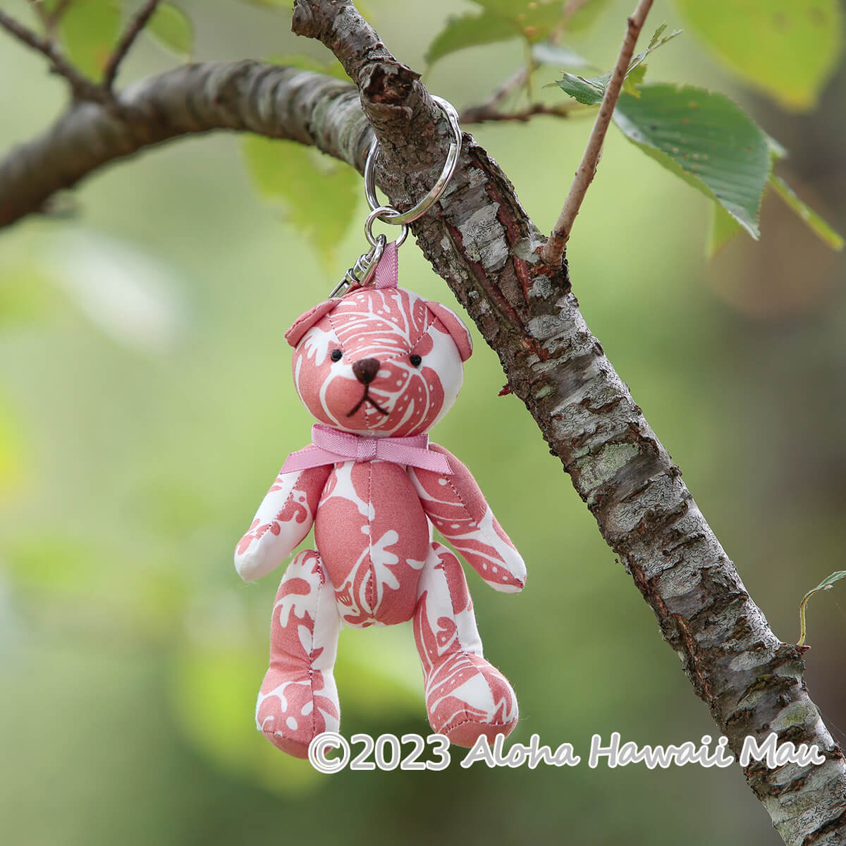 ハワイアン ベア キーホルダー フラ ベア ピンク ロイヤルハワイアン