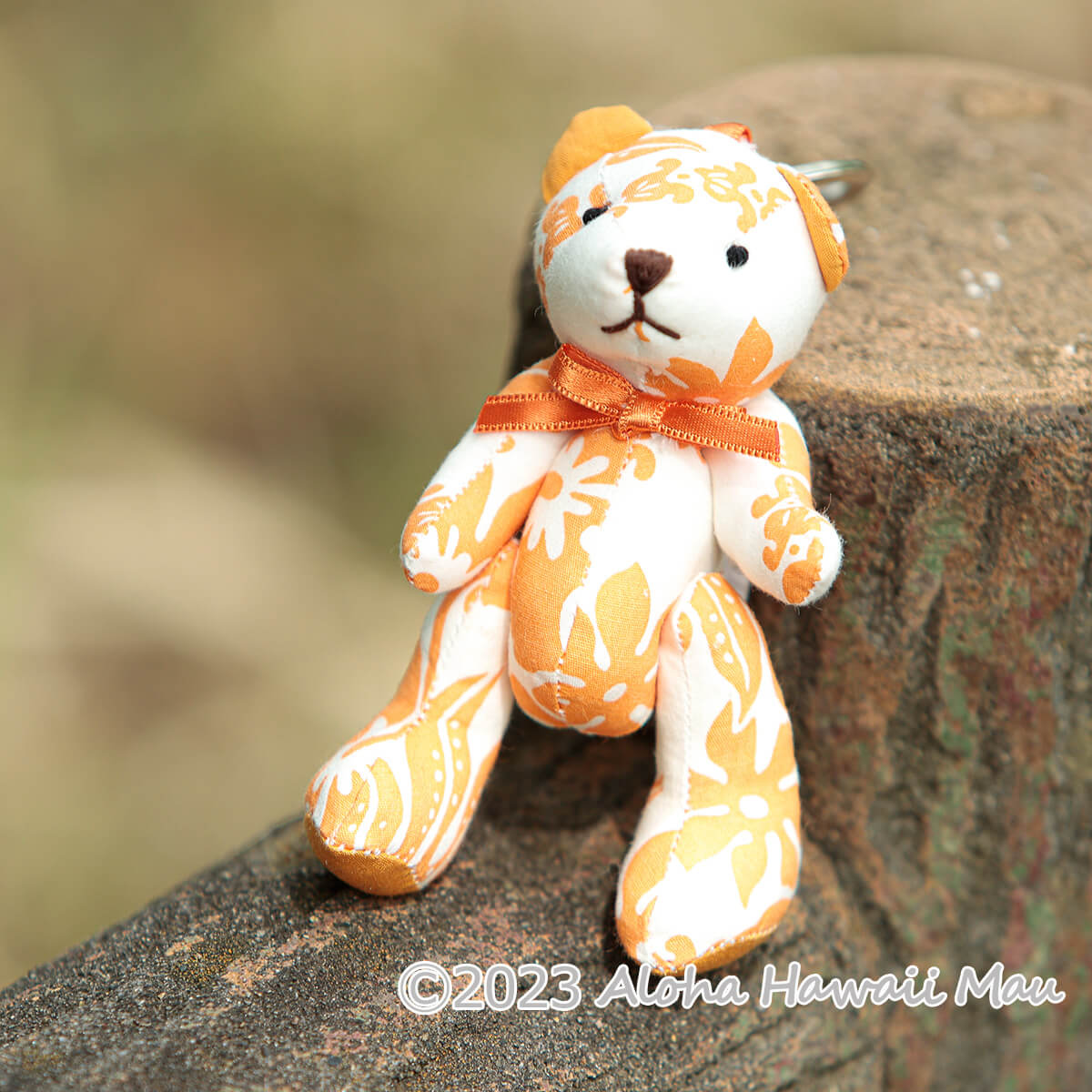 ハワイアン ベア キーホルダー フラ ベア オレンジ | アクセサリー