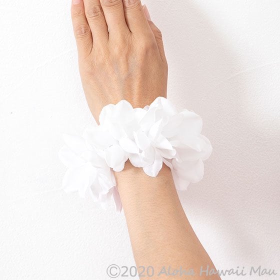 フラダンス ブレスレット プルメリアプナ ホワイト