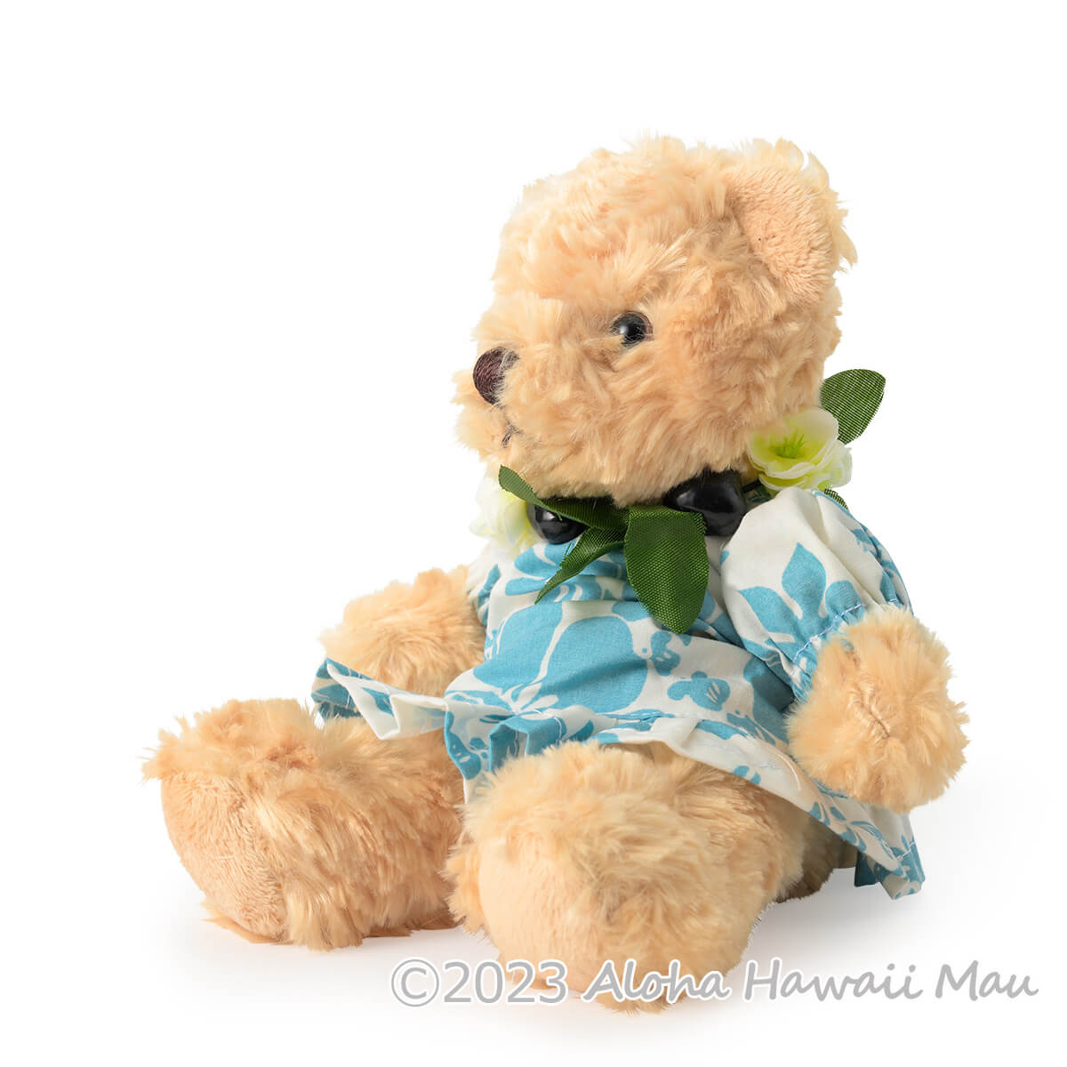ハワイアン ベア ぬいぐるみ ブルー ムームーベア