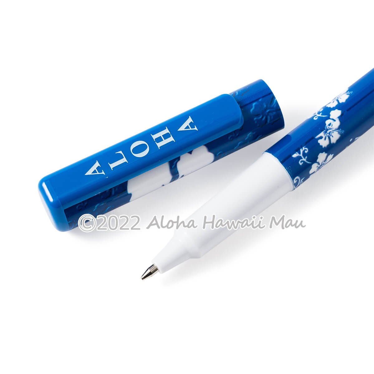 ハワイアン ボールペン ハイビスカス柄 ブルー | アクセサリー・雑貨