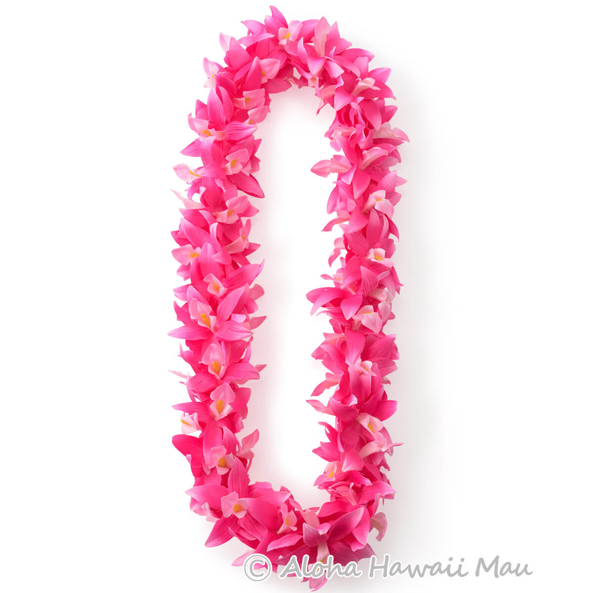 フラダンス レイ バンダオーキッド ダブル レイ ローズピンク  