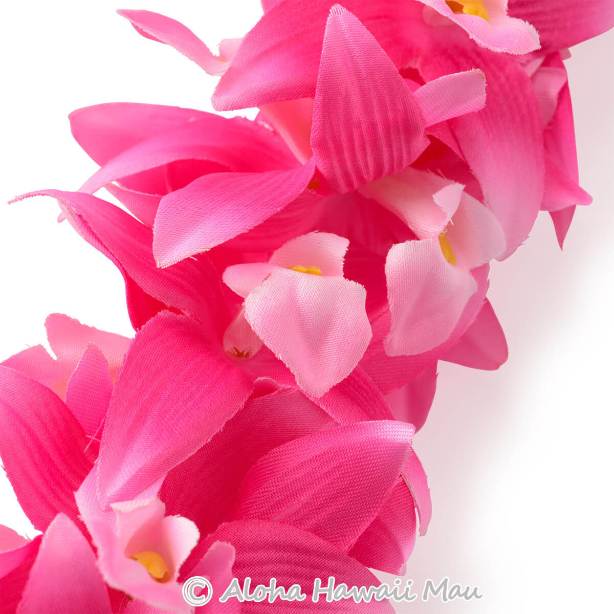 フラダンス レイ バンダオーキッド ダブル レイ ローズピンク  