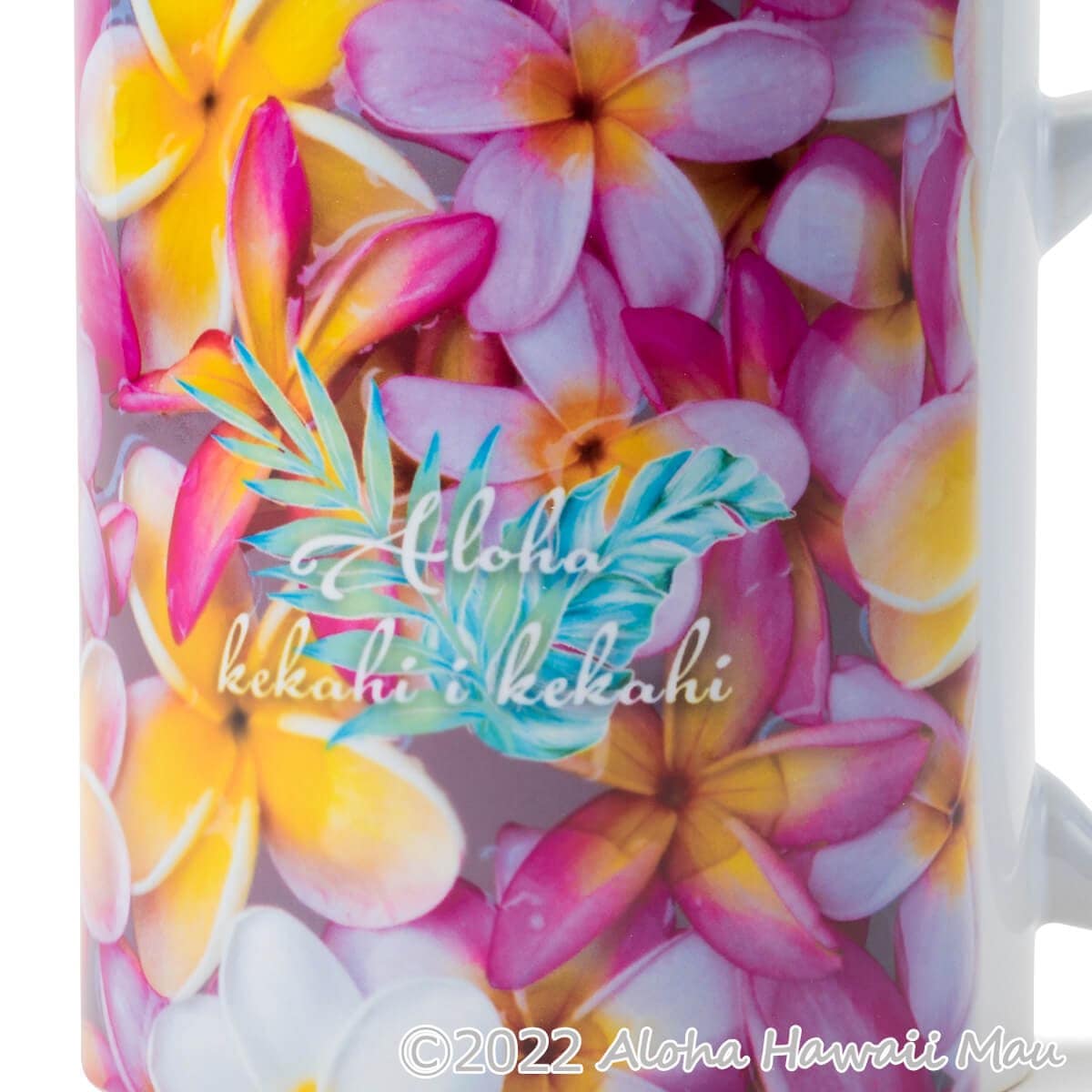 ハワイアン マグカップ プルメリア柄