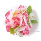 フラダンス フラワーブレスレット ピンク/ホワイト