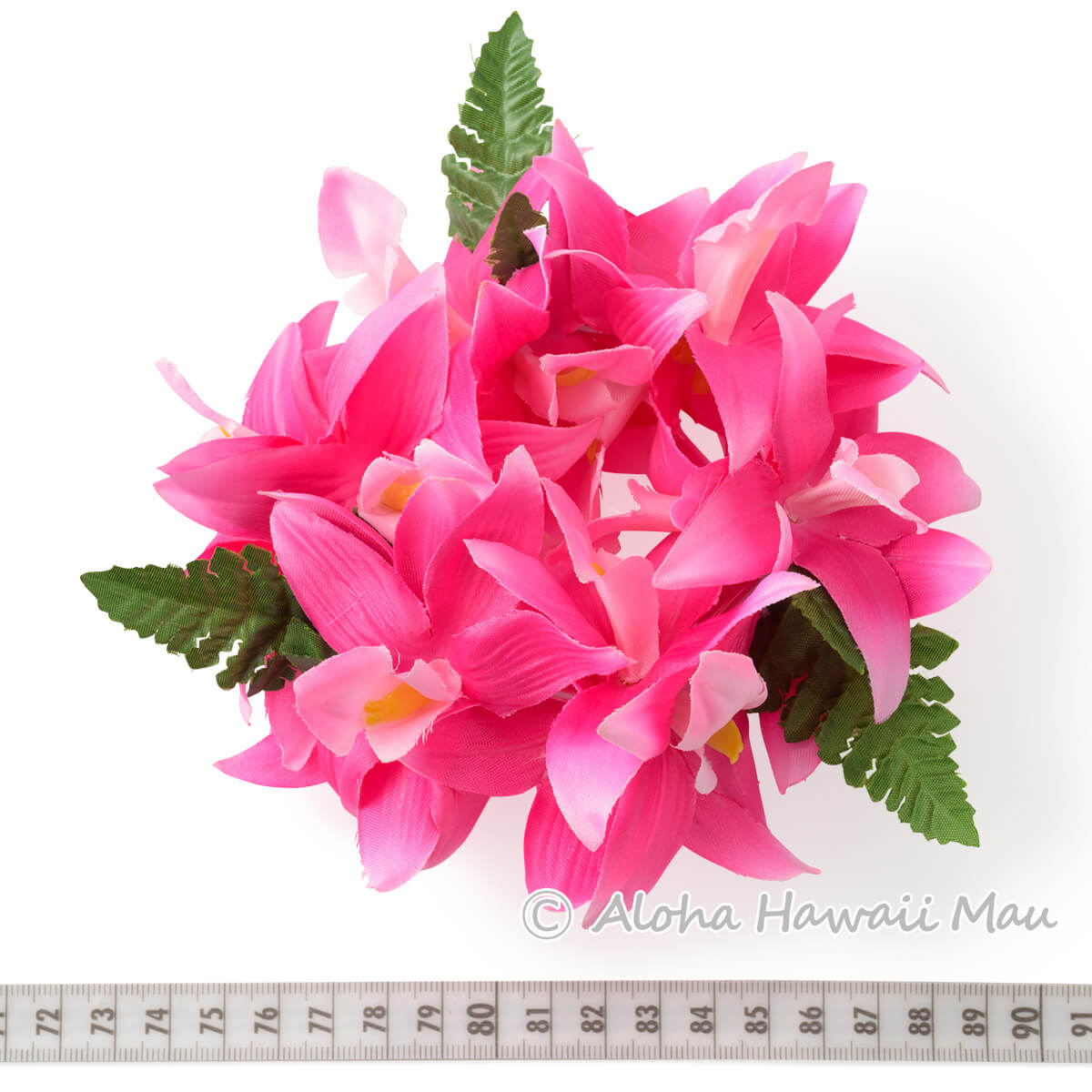 フラダンス ブレスレット バンダオーキッド ダブル ブレスレット ローズピンク クウペエ アンクレット