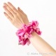 フラダンス ブレスレット バンダオーキッド ダブル ブレスレット ローズピンク クウペエ アンクレット